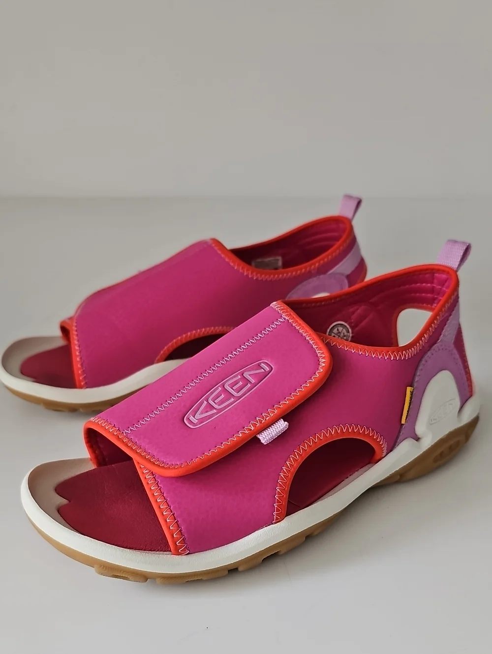 KEEN Bright Pink Kids' Girls 4 Open-Toe Sandals